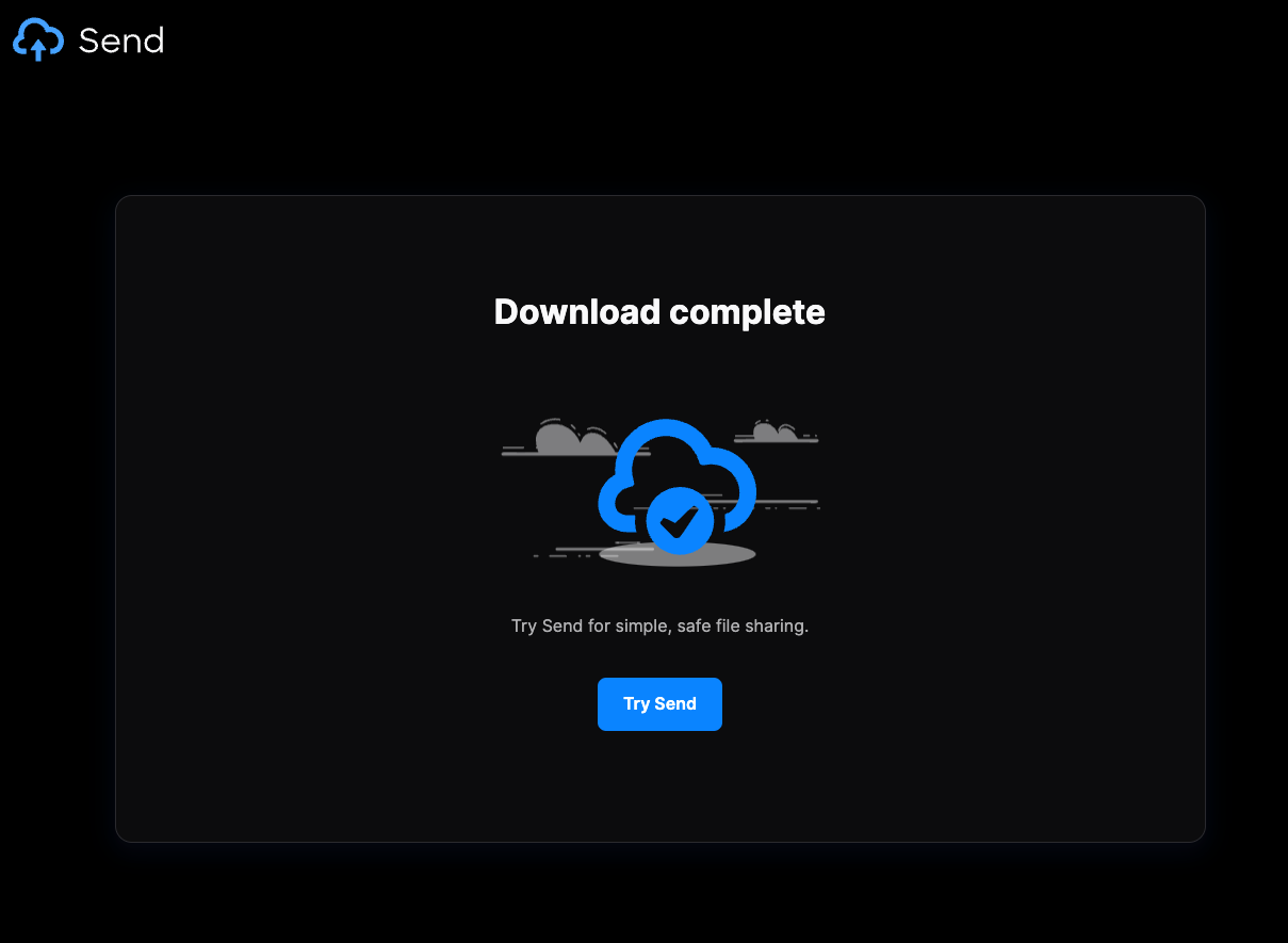 Download complete